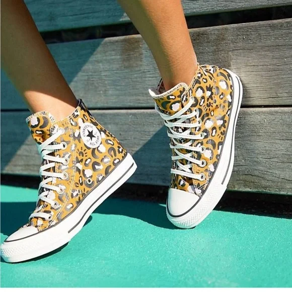 Converse Chuck Taylor All-Star Mystic World high-top animal print tan pink sz 7 - Picture 17 of 17